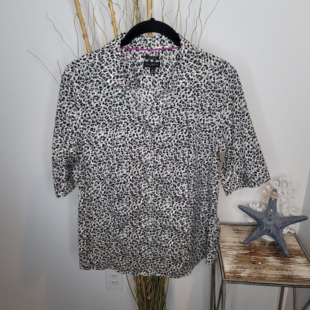 Talbots Button Up Womens 10